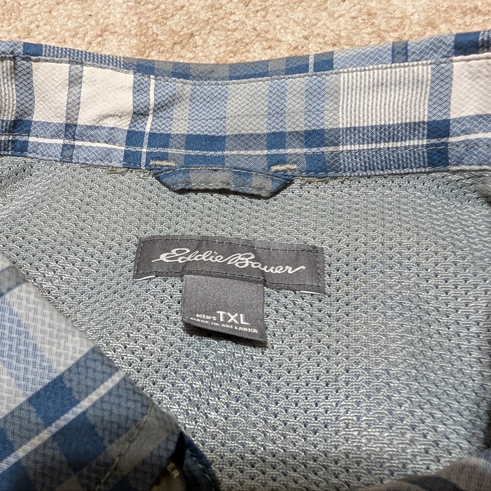Men's Eddie Bauer Fishing Shirt XLT / TXL /Tall XL - Picture 2 of 5